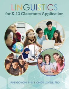 Linguistics for K-12 Classroom Application Textbook Cover Image